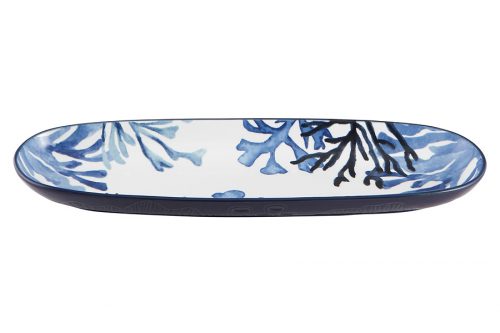 Блюдо 40х12,5 см Maxwell Williams, керамика, овальное, Синие кораллы, Blue Coral