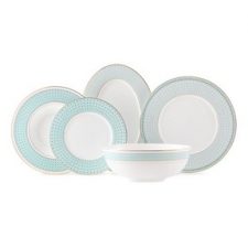Сервиз столовый Бирюз Decor de Table на 6 персон, 20 предметов, фарфор костяной, п/к