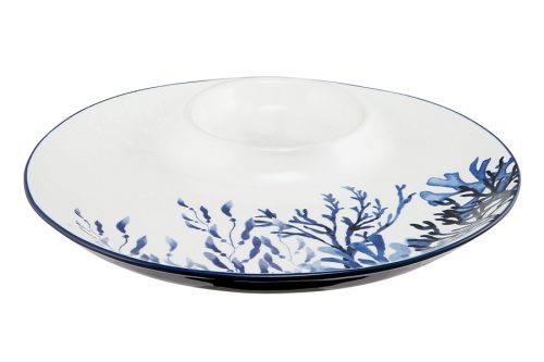 Блюдо 32 см Maxwell Williams, керамика, круглое, Синие кораллы, Blue Coral