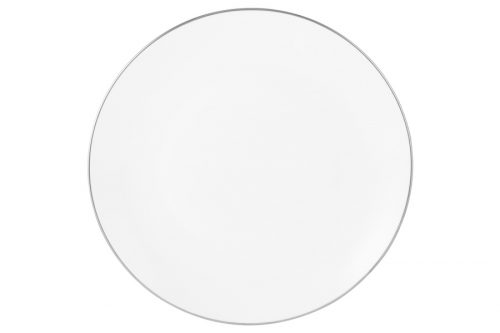 Сервиз обеденный на  4 персоны, 12 предметов, фарфор с серебристым кантом, White Platinum, Maxwell Williams