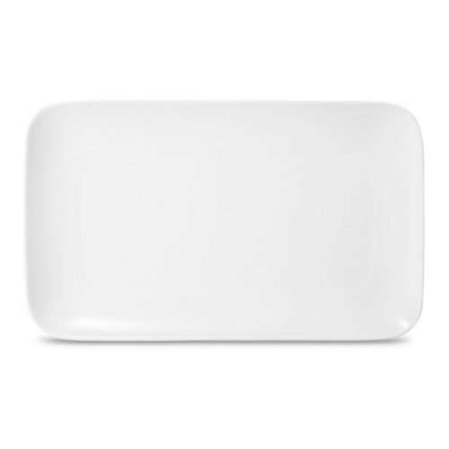 Блюдо прямоугольное Decor de table Плиссе 35,8х21,4 см, фарфор костяной, п/к
