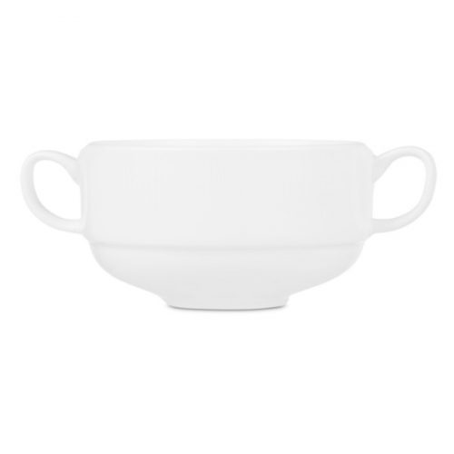 Бульонница Decor de table Плиссе 250 мл, фарфор костяной