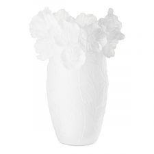 Ваза настольная Decor de table Анемон 20 см, хрустальное тесто, белая, п/к