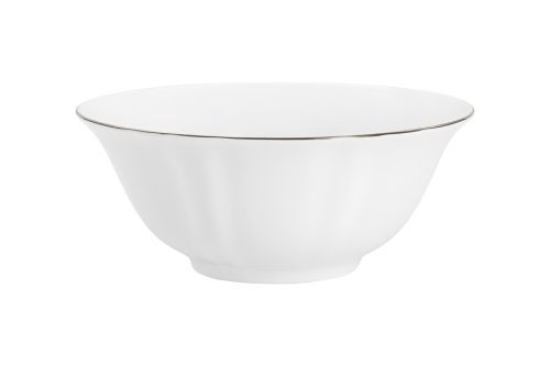 Сервиз обеденный на 6 персон, 21 пр, фарфор, с серебристым кантом, Lotus silver (Серебрянный лотос), Anna Lafarg Emily