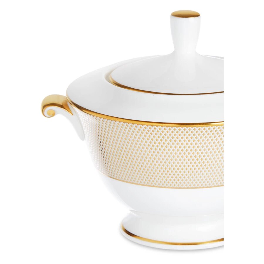 Сахарница Narumi Золотой алмаз 300 мл, фарфор костяной Сахарница Narumi Золотой алмаз 300 мл, фарфор костяной
