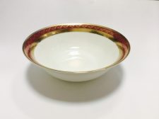 Салатник Королевский рубин 23 см, Japonica, Япония, костяной фарфор