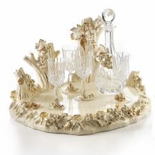 Набор для вина 7 пр. Виноград беж с кристаллами Сваровски, Италия