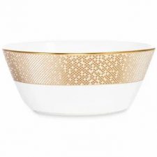 Салатник порционный 14 см Narumi Золотая пыль, фарфор костяной