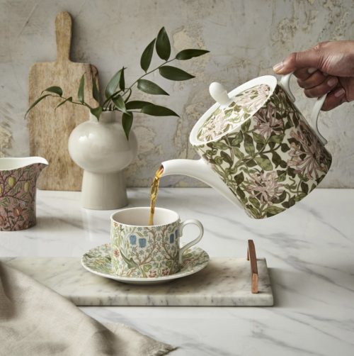 Чайник 1,1 литра "Жимолость" Моррис и Ко, Spode, Англия
