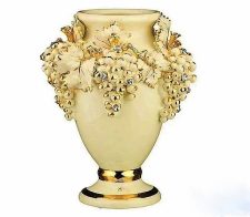 Ваза Виноград беж с кристаллами Сваровски, Италия