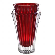 Ваза для цветов Crown Jewel, хрусталь, красная, Словения