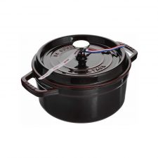 Кокот круглый 22 см, 2,6 л, цвет гранатовый, Staub, Франция