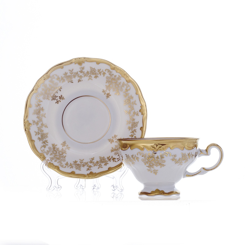 Чайный набор на 6 персон, 210 мл Кастэл, Weimar Porzellan, Германия Чайный набор на 6 персон, 210 мл Кастэл, Weimar Porzellan, Германия