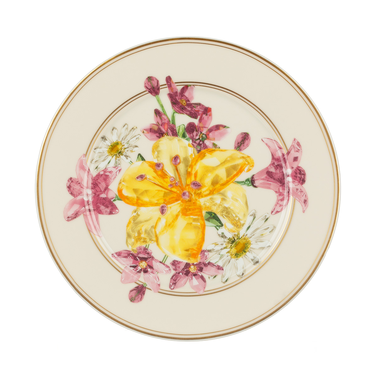 Тарелка десертная 18 см Swarowski Idyllia (Идиллия) Букет Rosenthal, Германия Тарелка десертная 18 см Swarowski Idyllia (Идиллия) Букет Rosenthal, Германия