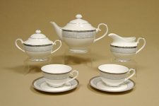 Чайный сервиз Кружевница на 6 персон 17 предметов, Japonica,  костяной фарфор, Япония