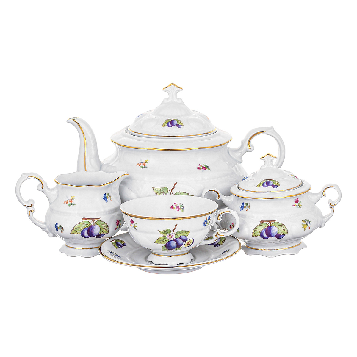 Сервиз чайный 200 мл на 6 персон 15 пред. Соната 2546, Leander, Чехия Сервиз чайный 200 мл на 6 персон 15 пред. Соната 2546, Leander, Чехия