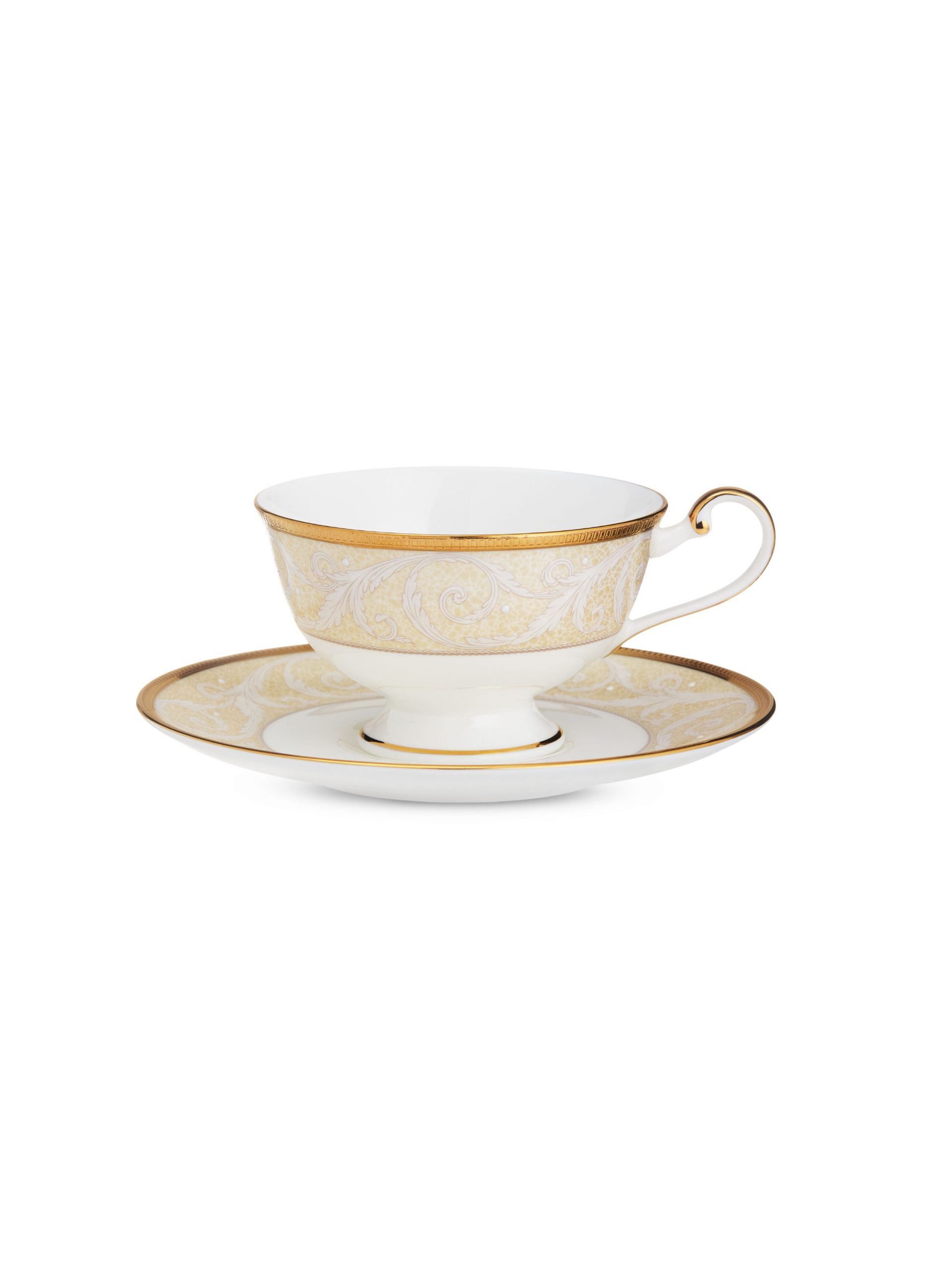 Чашка с блюдцем Narumi Золотой ноктюрн 230 мл, костяной фарфор Чашка с блюдцем Narumi Золотой ноктюрн 230 мл, костяной фарфор
