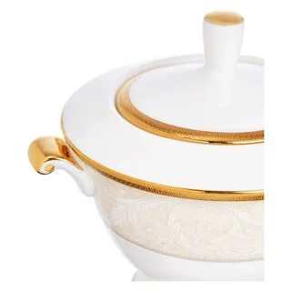 Сахарница Narumi Золотой ноктюрн 300 мл, костяной фарфор Сахарница Narumi Золотой ноктюрн 300 мл, костяной фарфор
