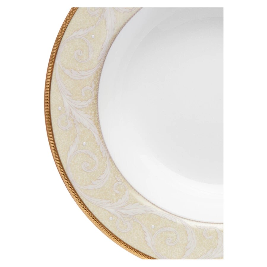 Тарелка суповая Narumi Золотой ноктюрн 23 см, костяной фарфор Тарелка суповая Narumi Золотой ноктюрн 23 см, костяной фарфор