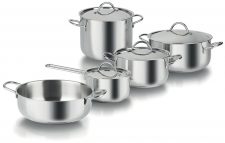 Набор кастрюль Barazzoni Cuocimania 9 предметов, сталь нержавеющая, Италия