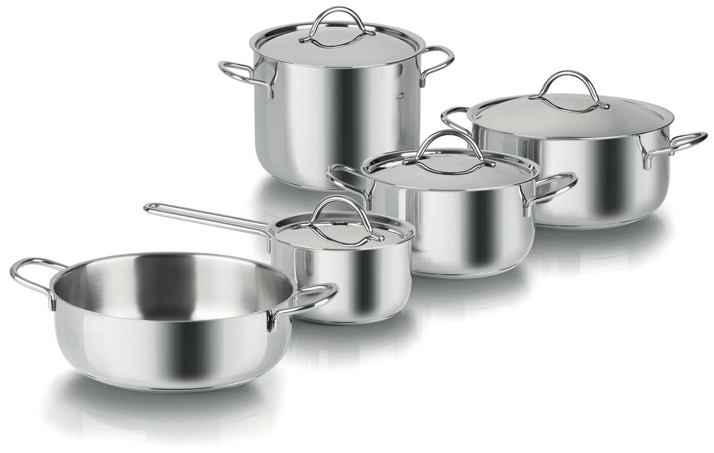 Набор кастрюль Barazzoni Cuocimania 9 предметов, сталь нержавеющая, Италия Набор кастрюль Barazzoni Cuocimania 9 предметов, сталь нержавеющая, Италия