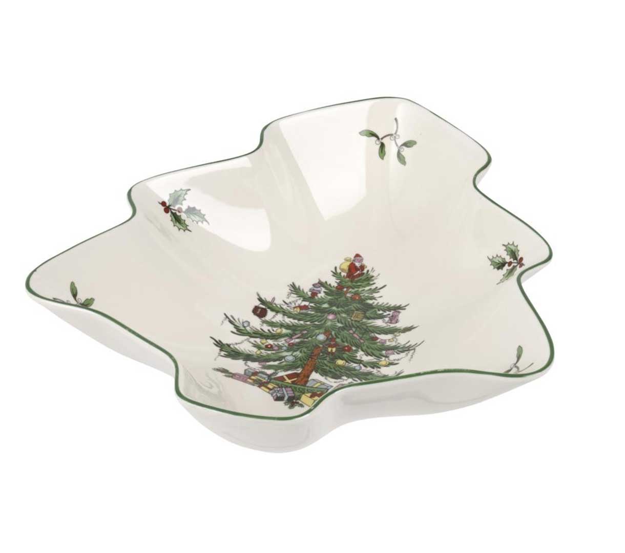 Блюдо - ель 20 см Spode Рождественская ель, Англия Блюдо - ель 20 см Spode Рождественская ель, Англия