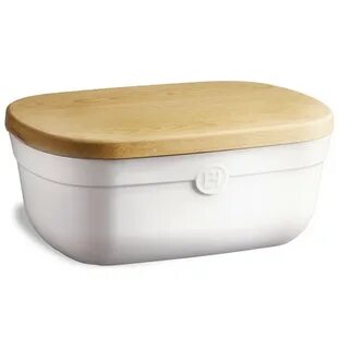 Хлебница 35,5 X 24,5 X 15,8 см с разделочной доской 6,5 л, белый, EMILE HENRY, Франция Хлебница 35,5 X 24,5 X 15,8 см с разделочной доской 6,5 л, белый, EMILE HENRY, Франция
