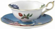 Чашка чайная с блюдцем Wedgwood Сапфировый сад 140 мл, фарфор