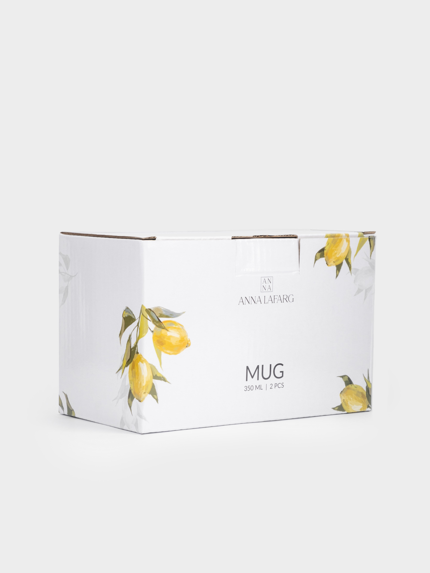 Кружка 350 мл набор 2 шт, фарфор, Лимоны, Palermo, Anna Lafarg Кружка 350 мл набор 2 шт, фарфор, Лимоны, Palermo, Anna Lafarg
