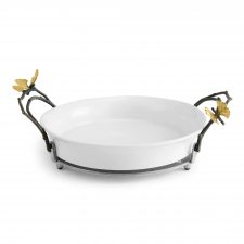 Блюдо Michael Aram Бабочки Гинкго, круглое, 27 см, фарфор