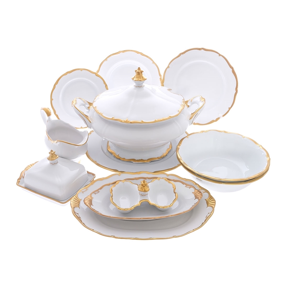 Столовый сервиз Queen's Crown Prestige на 6 персон 27 предметов, Чехия Столовый сервиз Queen's Crown Prestige на 6 персон 27 предметов, Чехия