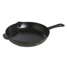 Сковорода круглая 26 см с чугунной ручками, черный, Staub, Франция