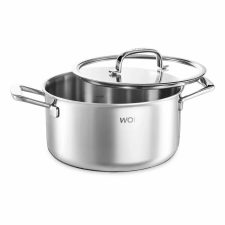 Кастрюля со стеклянной крышкой 5,6 л WO HOME Verona, нержавеющая сталь