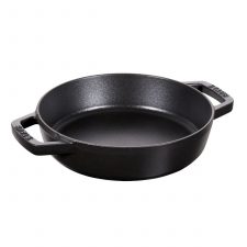 Сковорода круглая 20 см с двумя ручками, черный, Staub, Франция