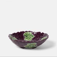 Салатник Виноград 36 см, фиолетовый, Bordallo Pinheiro, керамика, Португалия