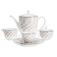 Сервиз чайный Оскар Anna Lafarg Emily 21 предмет 6 персон, фарфор