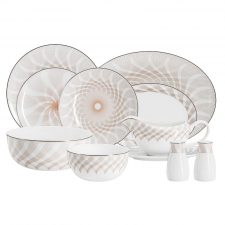 Сервиз обеденный Оскар Anna Lafarg Emily 27 предмет 6 персон, фарфор