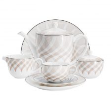 Сервиз чайный Оскар Anna Lafarg Emily 40 предмет 12 персон, фарфор