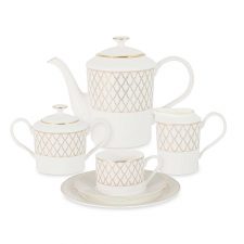 Сервиз чайный Винздор (золото) Anna Lafarg Emily 21 предмет 6 персон, фарфор