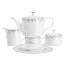 Сервиз чайный Аррис Anna Lafarg Emily 21 предмет 6 персон, фарфор