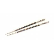 Китайские палочки для еды 23 см Императорские, черный янтарь, п/к