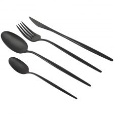 Набор столовых приборов Cosmos Black матовый, 6 персон, 24 предмета