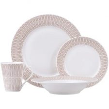 Сервиз чайно-столовый  Зенит Maxwell Williams серо-бежевый 16 пр. 4 персоны, фарфор