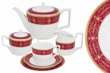 Сервиз чайный Офелия Anna Lafarg Emily 40 предмет 12 персон, фарфор