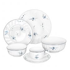 Столово-чайный сервиз на 6 перон 36 предметов Синий узор