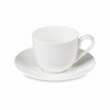 Чашка кофейная с блюдцем 90 мл Decor de table Плиссе, фарфор костяной