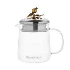 Чайник заварочный 1200 мл Grazia, золотой, Selena, Италия