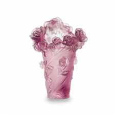 Ваза настольная Decor de Table Pate de Verre Cristal Роза 32 см, хрустальное тесто