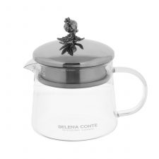 Чайник заварочный 800 мл Grazia, серебрянный, Selena, Италия