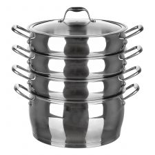 Пароварка четырехъярусная 30 см 10 л Аngela, Selena, Италия. Индукция